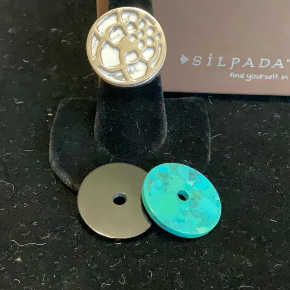 Interchangeable Sterling Silver Ring - image 2